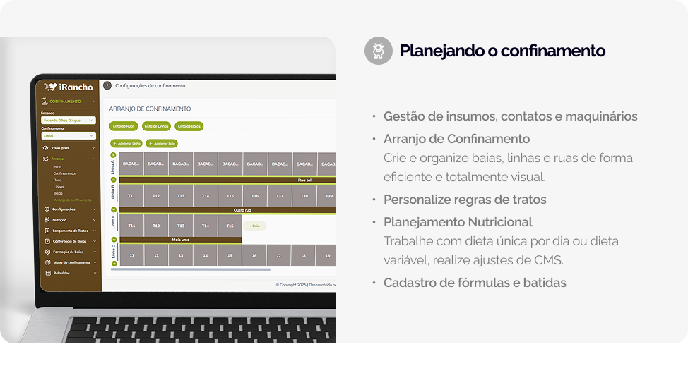 Planejamento o Confinamento com iRancho