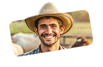 Fazendeiro feliz