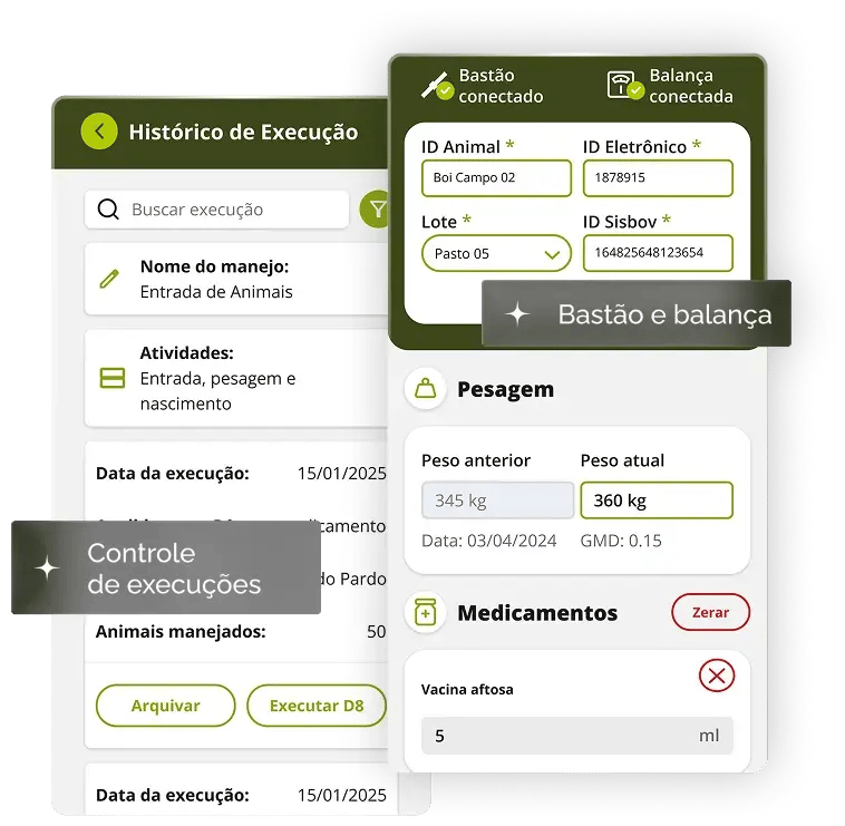 Print da execução de manejo